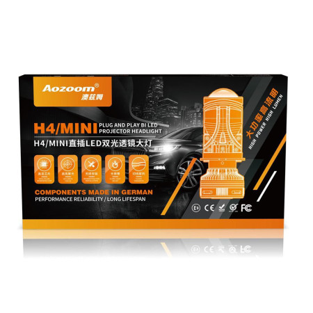 AOZOOM HEADLIGHT LENS LED (H4) AOZOOM HEADLIGHT LENS LED (H4)